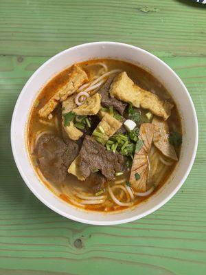 spicy soup  #Veganuary at Van Hanh Restaurant in Portland