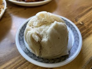 steamed veggie bun.  at Van Hanh Restaurant in Portland