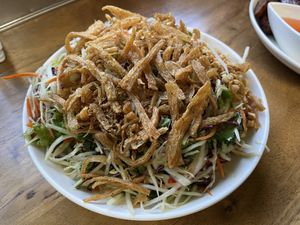 papaya salad - wonderful!  at Van Hanh Restaurant in Portland