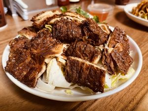 crispy bean curd sheets entrée!  at Van Hanh Restaurant in Portland