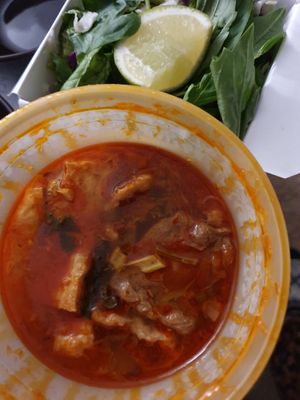 hue spicy noodle at Van Hanh Restaurant in Portland