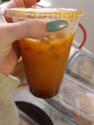 Thai tea at Van Hanh Restaurant in Portland