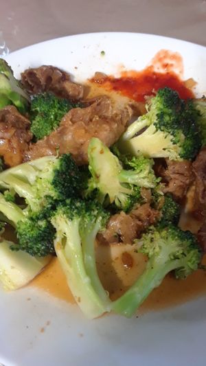 Beef broccoli at Van Hanh Restaurant in Portland