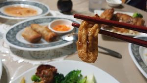 Faux Chicken, Beef and Port! Yummy at Van Hanh Restaurant in Portland