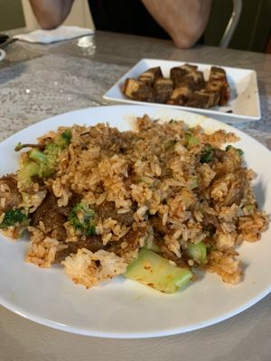 Lemongrass “chicken” fried rice  at Van Hanh Restaurant in Portland