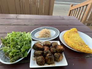tofu melon & crepe at Van Hanh Restaurant in Portland