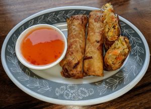 Egg rolls at Van Hanh Restaurant in Portland