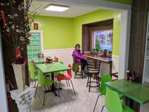 New look from January 2020! Facing the new dining area with bay window seating. at Van Hanh Restaurant in Portland