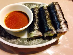 Sushi rolls at Van Hanh Restaurant in Portland