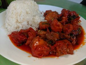 Orange Chicken at Van Hanh Restaurant in Portland