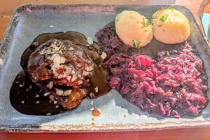 Veganer Sauerbraten at Gasthaus Schweitzer in Kerpen