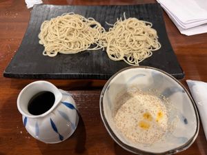 Sesame Soy Milk Soba at Jugemu - 十限無 in Saitama