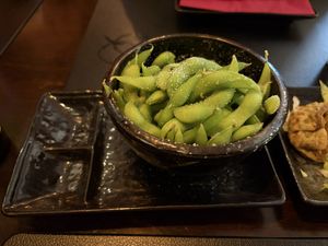 Edamame   at IKI Sushi Lounge in Weinsberg