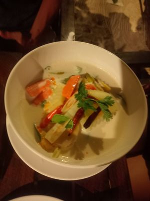 Mixed vegetables coconut curry at JJ Resort & Restaurant in Koh Phayam