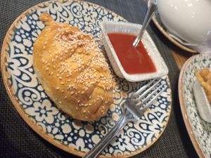 Somsa at Afsona in Tashkent