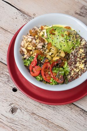 Quinua tabulé at El Zorro de Arriba in Calca