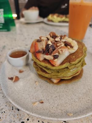 Avocado pancakes at Smash in Medellin