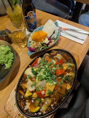 Rice dish with duck at Pho & More in Berlin