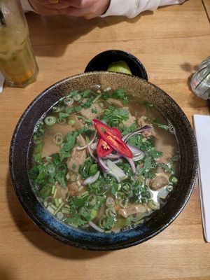 Pho with chicken at Pho & More in Berlin