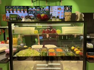 Salad selection   at Veganland Cigköfte in Munich