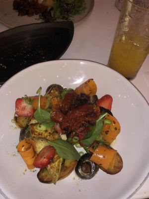  vegetable plate, made upon request  at Les Albatros in La Baule-escoublac