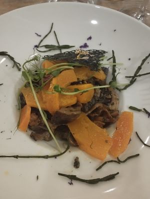 Mushroom and hokkaido platter (vegetarian) at Les Albatros in La Baule-escoublac