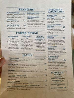 Menu  at SHAKA - Sairee in Koh Tao