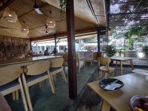 Seating at SHAKA - Sairee in Koh Tao