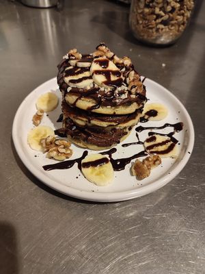 Pancakes Nutella 🌱 gluten free , sugar free at Berguna Gluten Free in Valencia