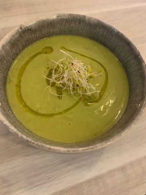 Cream soup  at Berguna Gluten Free in Valencia