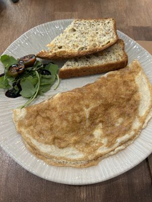 Vegan omelette   at Berguna Gluten Free in Valencia