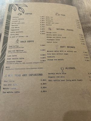 Menu  at Berguna Gluten Free in Valencia