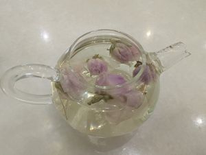 Sooo tiny 🤣 at Ambience Tea House & Veggie Cafe - 茗楼茶艺素食馆 in Ipoh