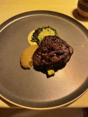 Aubergine, potato, broccoli with avocado emulsion  at NATIVA in Sucre
