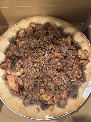 Vegan and gluten free apple piee  at Alms + Fare in St Augustine