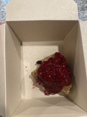 Vegan and gluten free chocolate raspberry sconees  at Alms + Fare in St Augustine