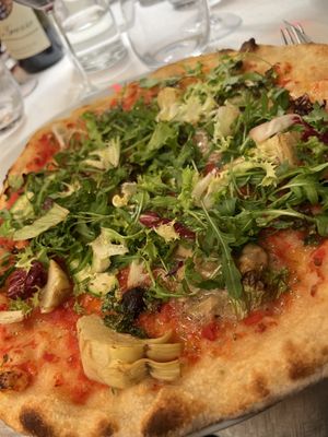 Vegano Vegetarina Pizza  at La Lampara in Riomaggiore