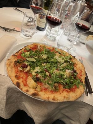 Vegano Vegetarina Pizza  at La Lampara in Riomaggiore