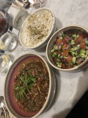 Iranian fesenjan stew with added tempeh  at Ayu in Gzira