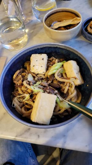 TERIYAKI MUSHROOM STIR-FRIED UDON (VG) - 16
Garlic, sesame and homemade teriyaki, marinated assorted mushrooms, healthy greens, chillies

Add Tofu (VG) - 3 at Ayu in Gzira