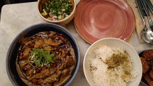 Iranian dish at Ayu in Gzira