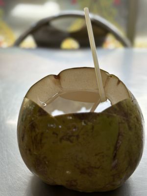 Straight from a coconut 🥥   at Rani in Batu Caves