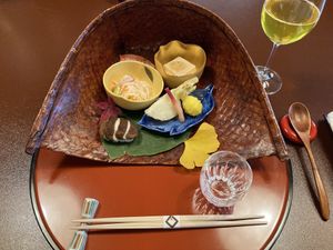 Hana course veganized   at Tofuya Ukai in Tokyo