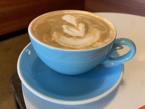 Delicious soy flat white  at Pickles Milk Bar in Carlton North