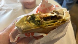 “Steak and egg” burrito   at Pickles Milk Bar in Carlton North