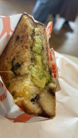 Cheezymite truffle sandwichh  at Pickles Milk Bar in Carlton North