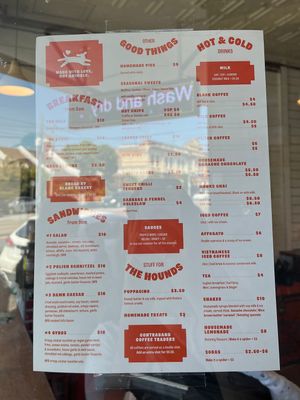 Pickles Milkbar Menu at Pickles Milk Bar in Carlton North