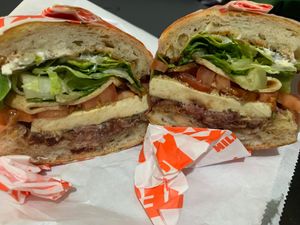 Hot breakfast sandwich #1 at Pickles Milk Bar in Carlton North