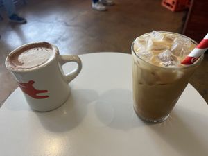 chai + vietnamese iced coffee  at Pickles Milk Bar in Carlton North