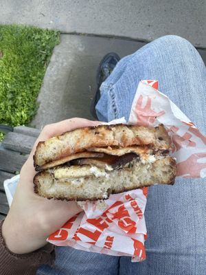 B&e toastie again  at Pickles Milk Bar in Carlton North